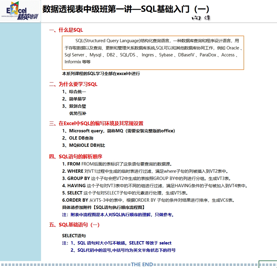 图片[4]-Excel透视表 + SQL全套教程，高手养成指南-悠悠云创