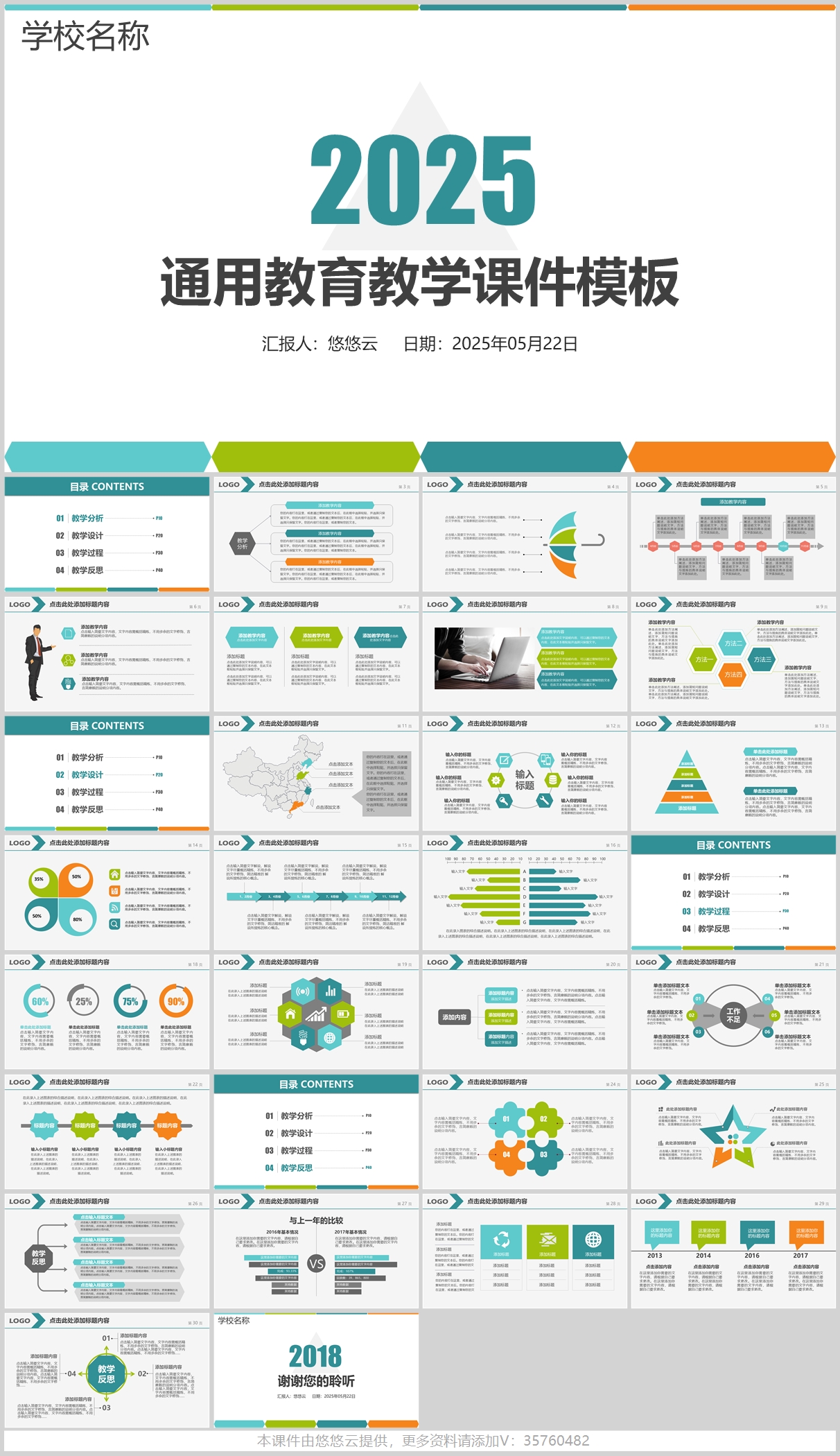 图片[6]-精品PPT教学模板集合（可编辑）-悠悠云创